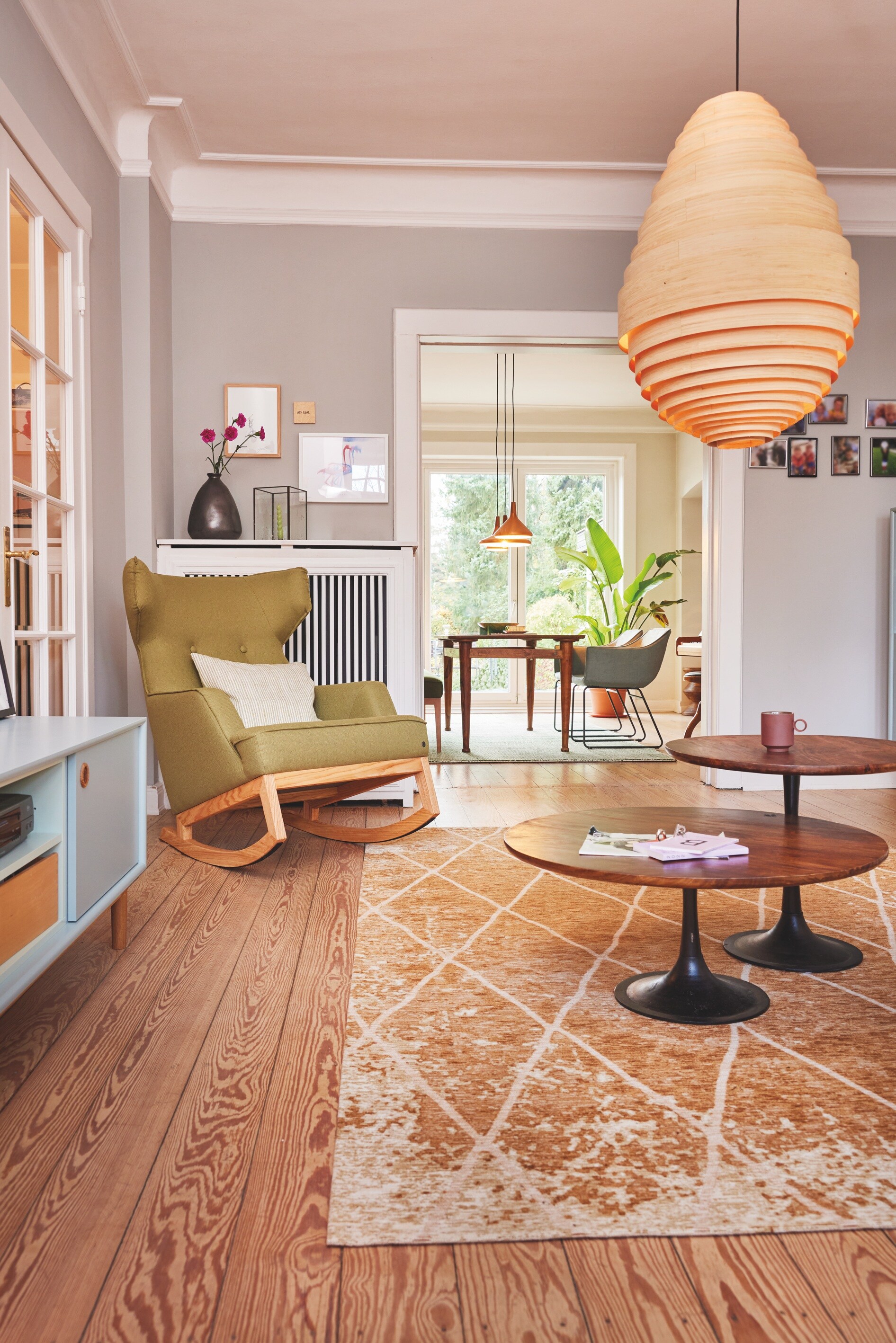 Beistelltisch Mangoholz Tisch Sofatisch Couchtisch Kaffeetisch rund Holztisch