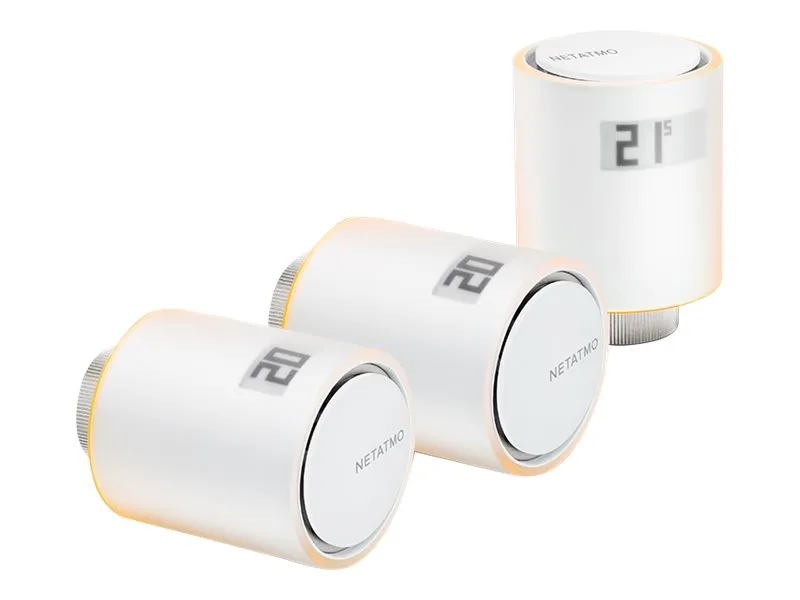Netatmo smart radiator fjernbetjening smart termostat, 3 stk. produktpakke