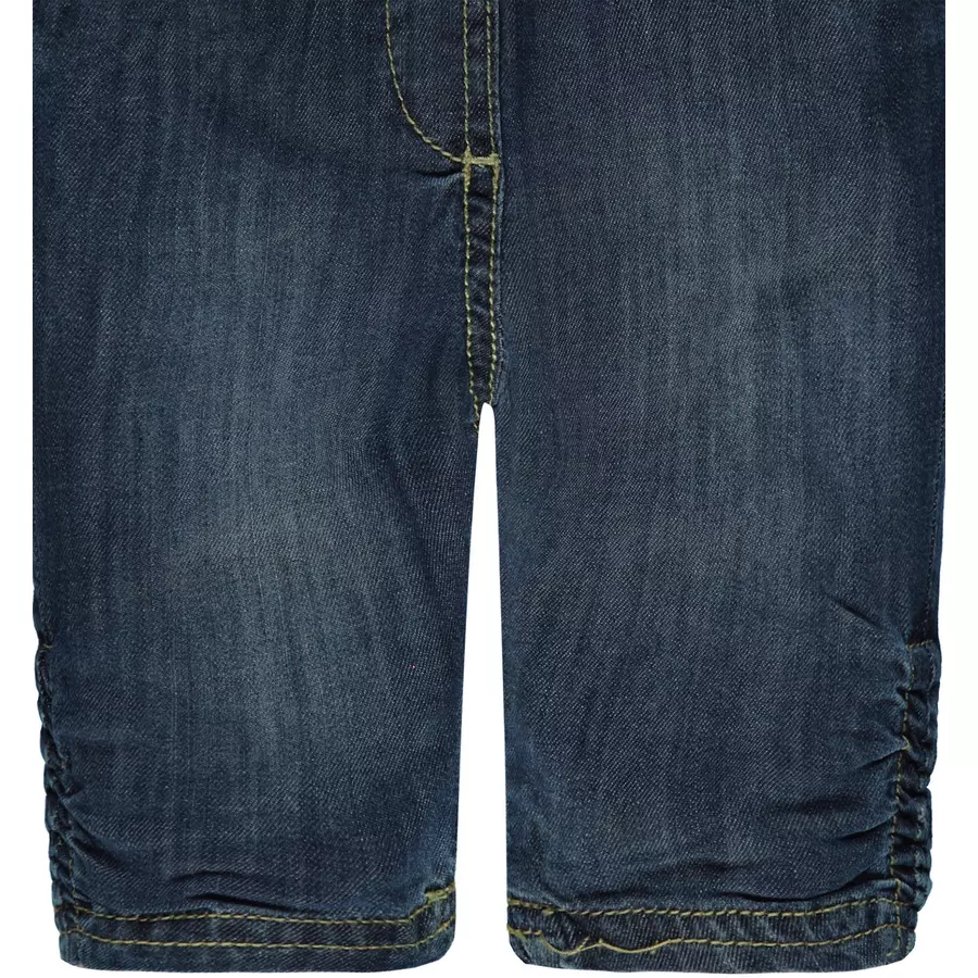 Steiff Girls Jeans, dark blue denim