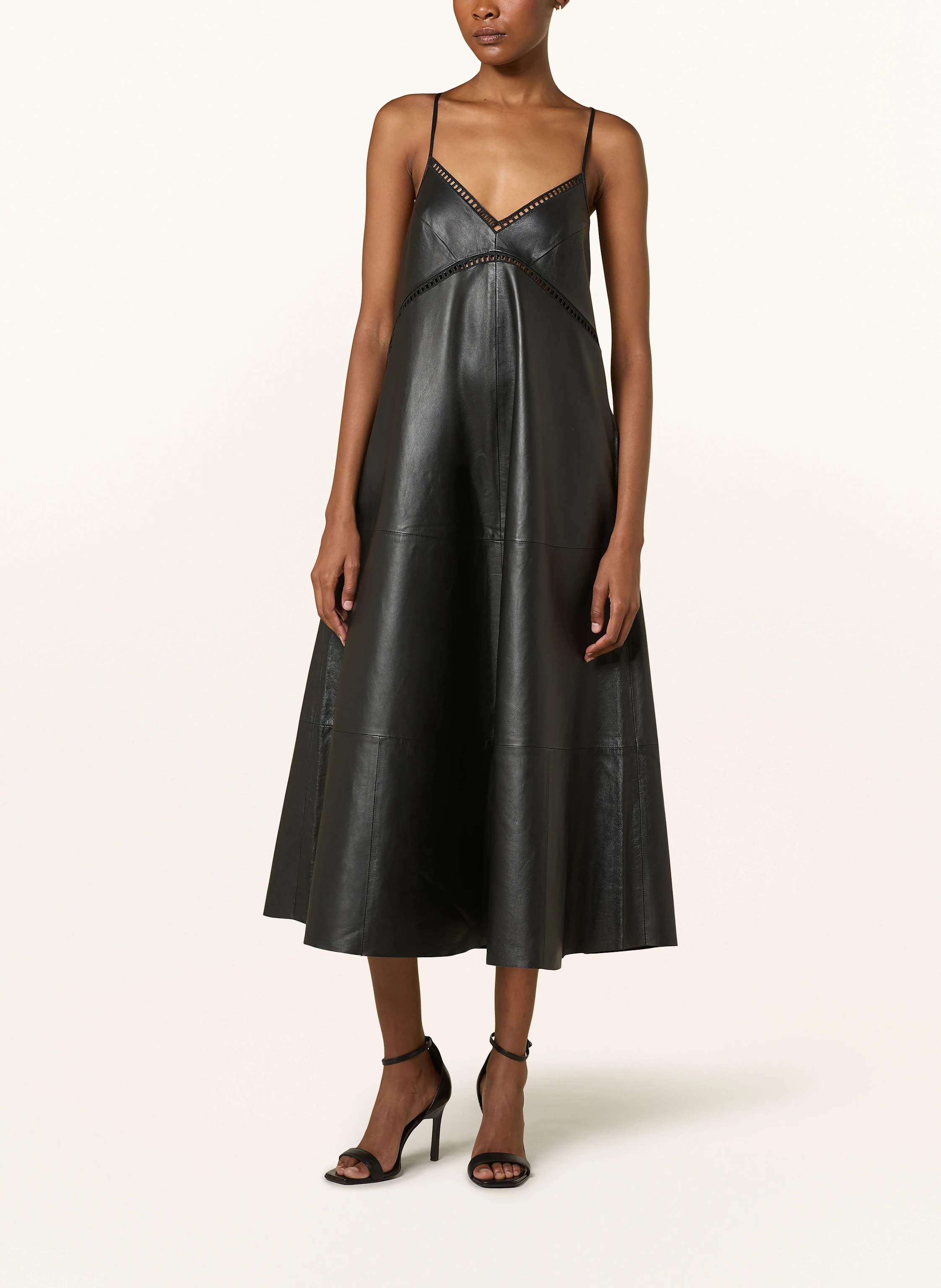DRYKORN Lederkleid AVISSA mit Cut-outs