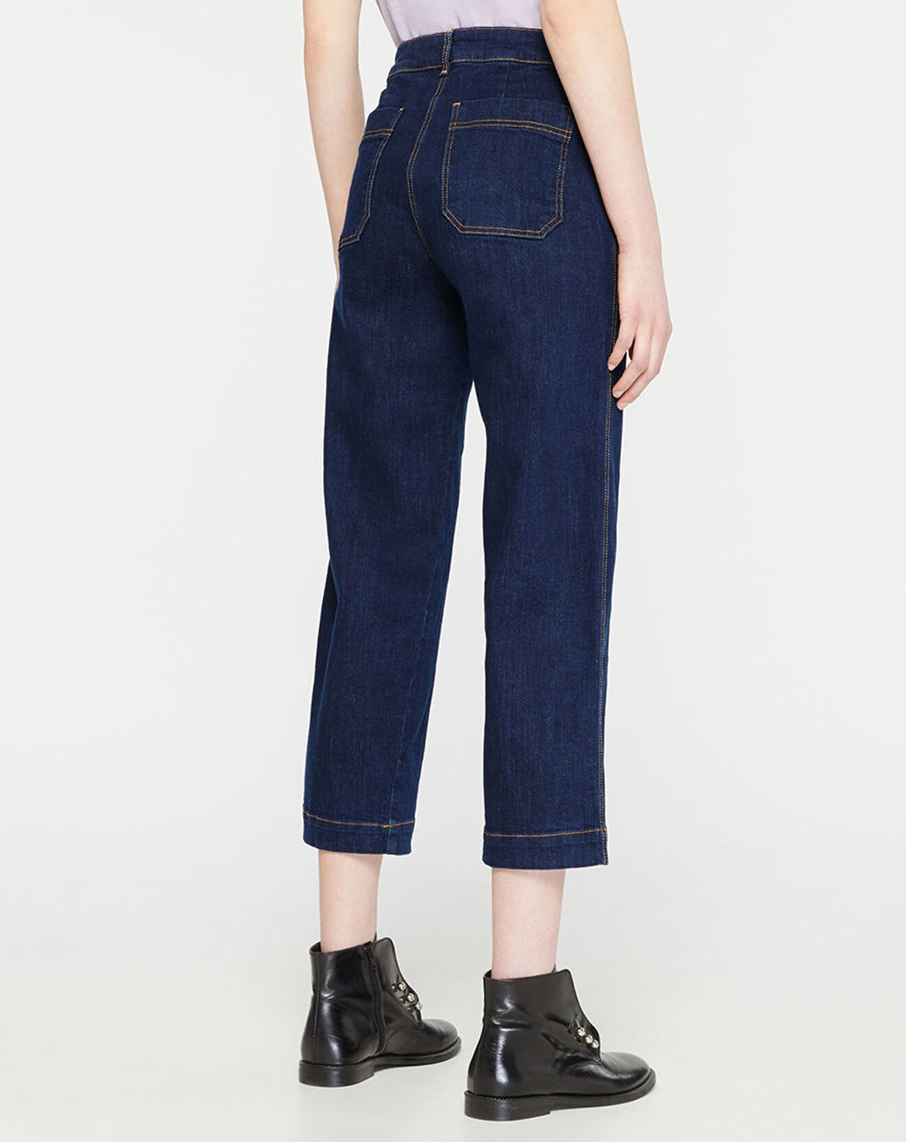 Yerse Jean Large Loanne bleu brut