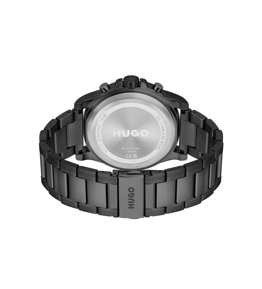 Relógio analógico HUGO Impress, preto