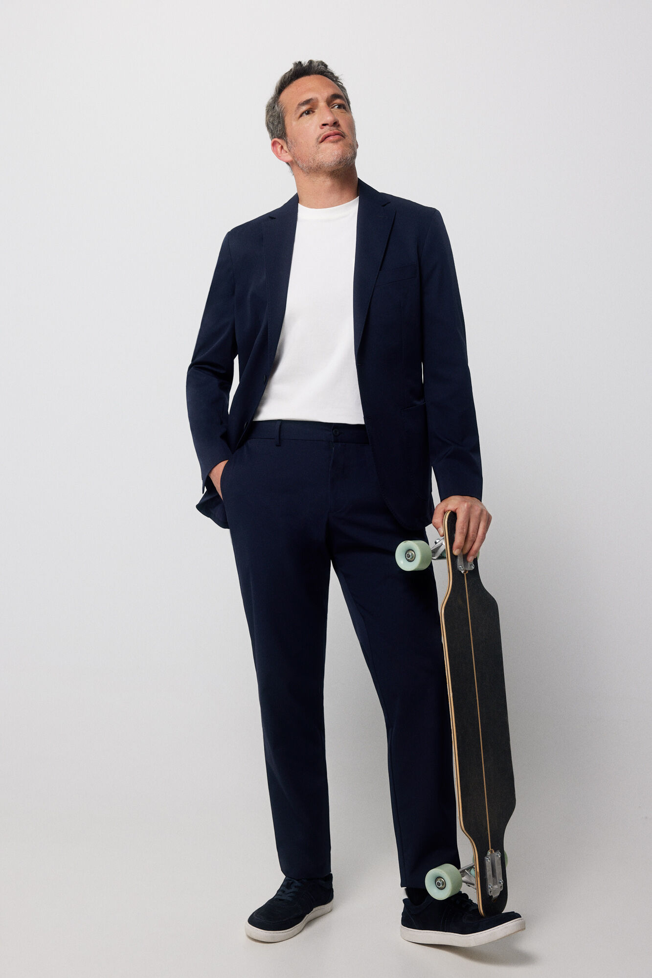 Jaqueta técnica slim - Azul marinho