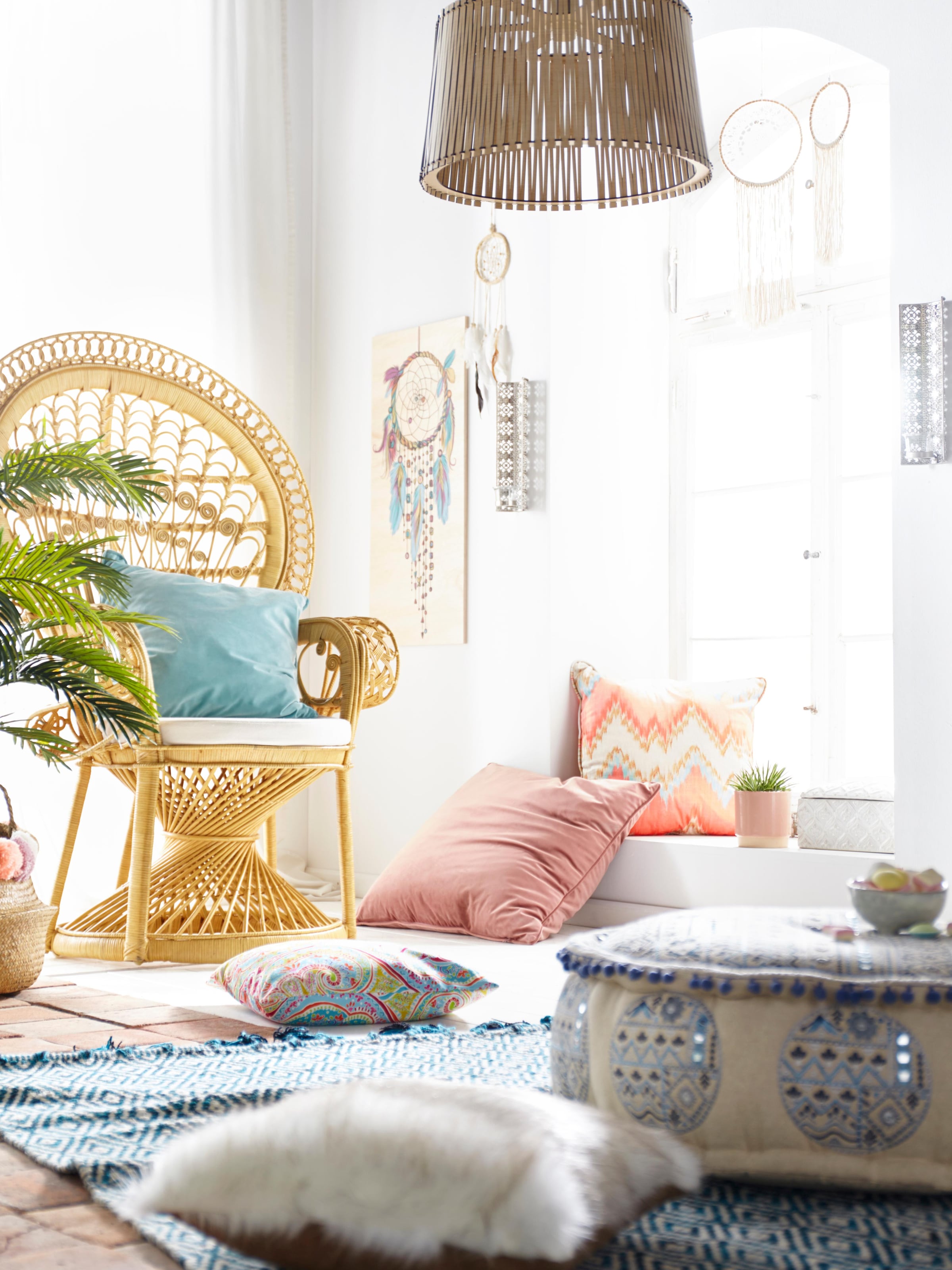 HOFMANN LIVING AND MORE Rattanstuhl () mit Kissenauflage