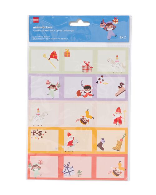 30 autocollants nominatifs 5x5.5 - Saint-Nicolas