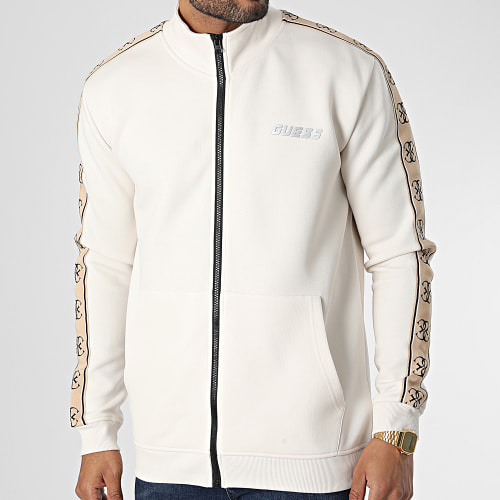 Veste Zippée A Bandes Z2YQ10-KB3P2 Beige