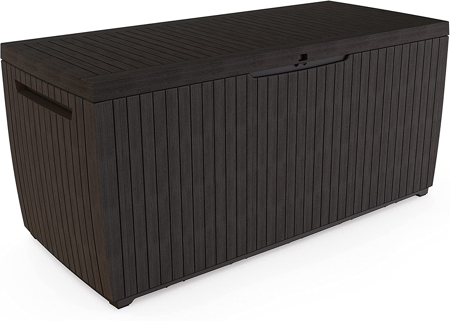 Keter Kissenbox Sitztruhe Gartenbox Springwood braun