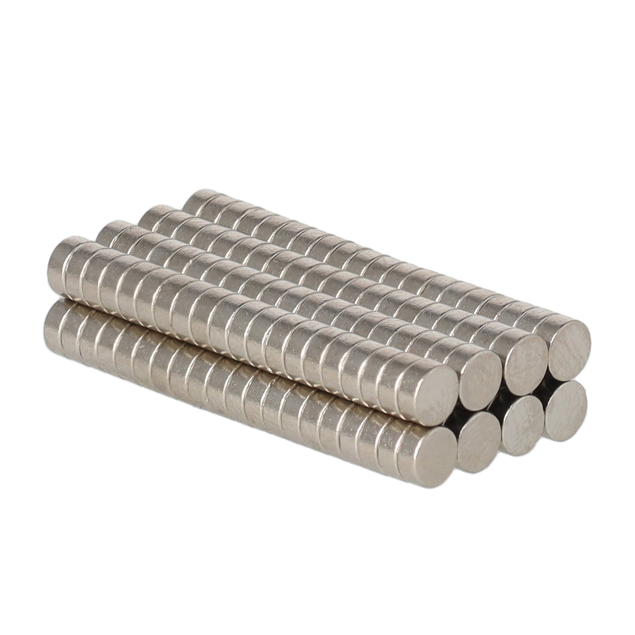 (200er Set) 4x1.5mm Extra Starke Magnete Neodym-Eisen-Bor Magnete - Silber