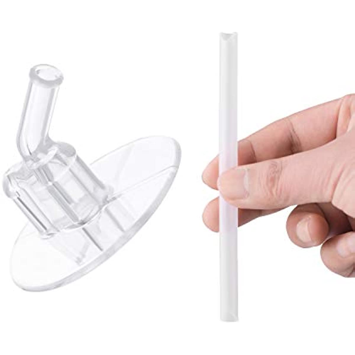 Conjunto de canudos de substitui&ccedil;&atilde;o para Foogo THRF401RS6 F401 Thermos Funtainer, 2 pacotes, tamanho &uacute;nico, transparente