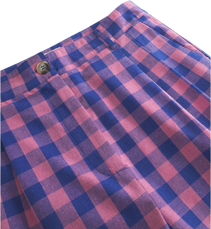 HUNKØN Pamela trousers Pink checked