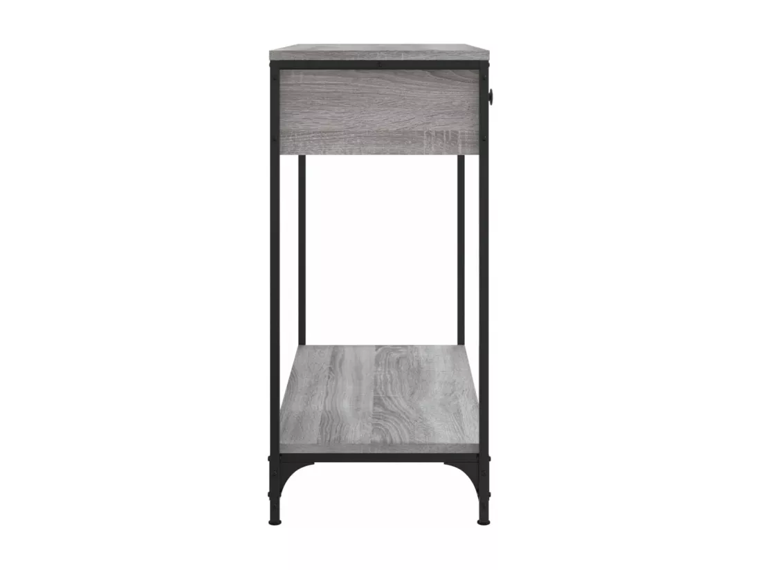 Table console sonoma gris 75x34,5x75 cm bois d'ingénierie