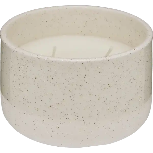 Duftkerze Keramik beige / grün