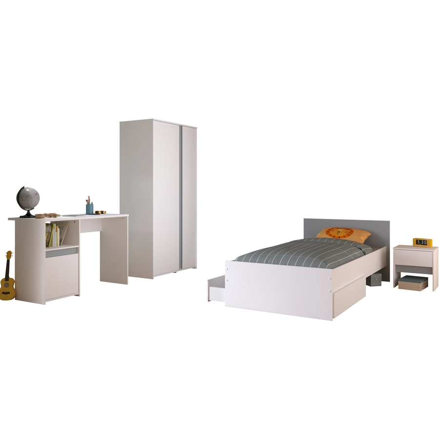 Parisot Kinderzimmer Set 5tlg Pirouette 23  Weiß Weiß