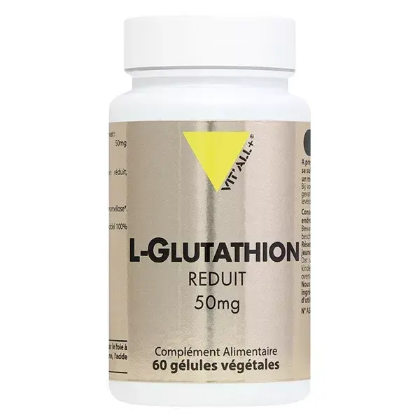 Vit'all+ L-Glutationa Reduzida 50mg 60 Cápsulas Vegetais