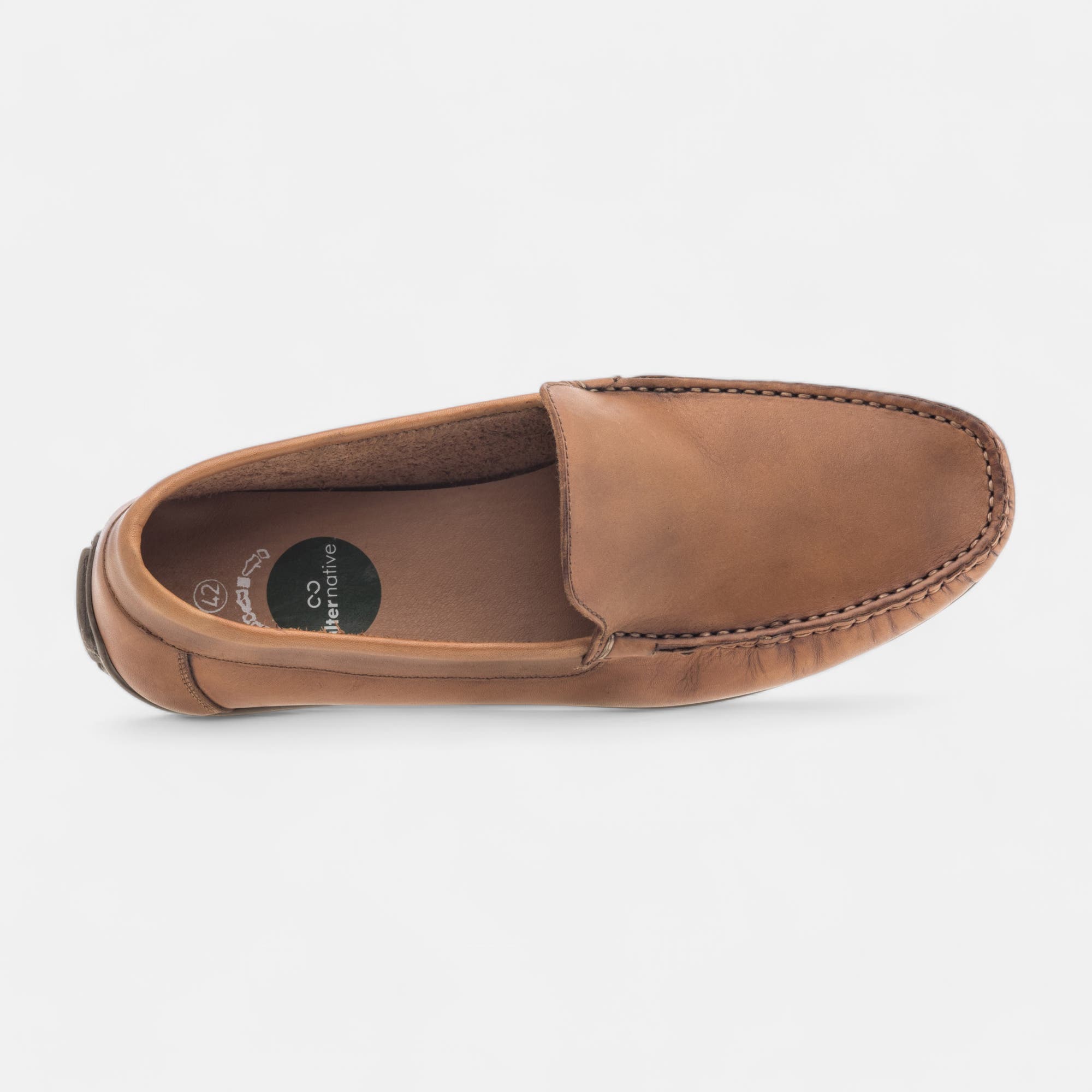 Mocassins Homme en cuir beige