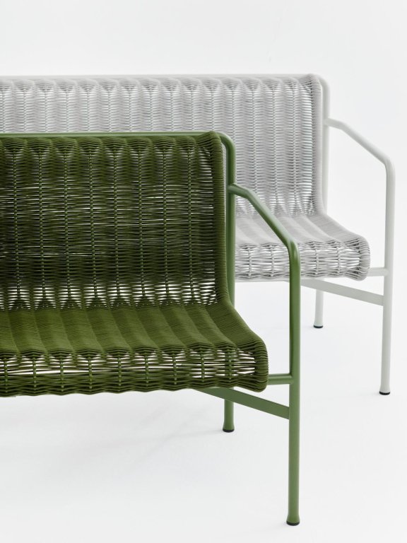 Hay Palissade Cord Lounge tuinbank Anthracite