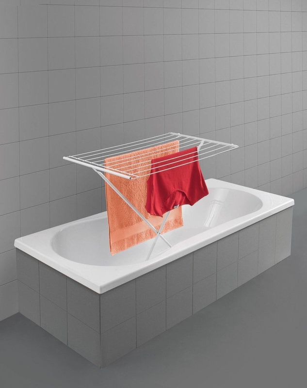 Metaltex - Como - Droogrek - Wit - Metaal - 8 Meter Drooglengte