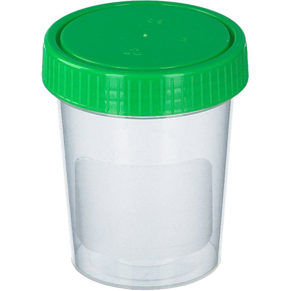 Urinbecher mit Schraubdeckel 125 ml