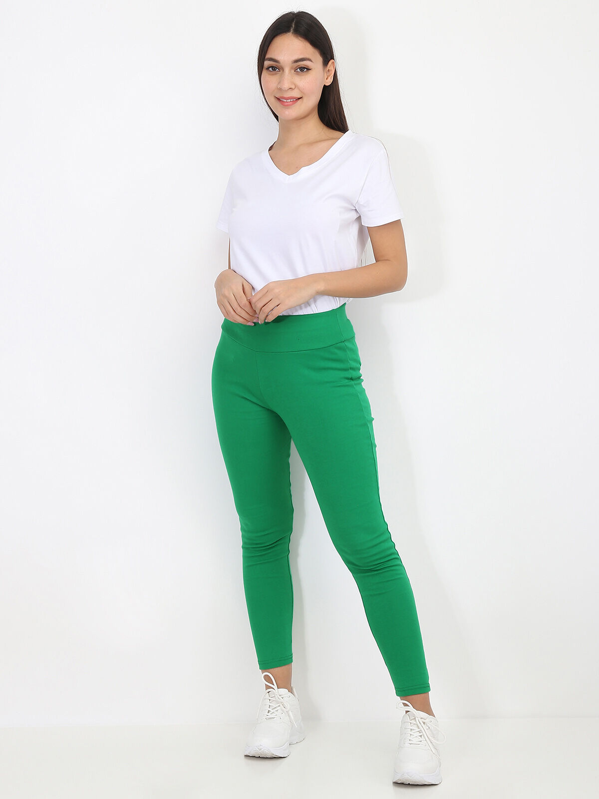 Legging taille haute stretch- Vert