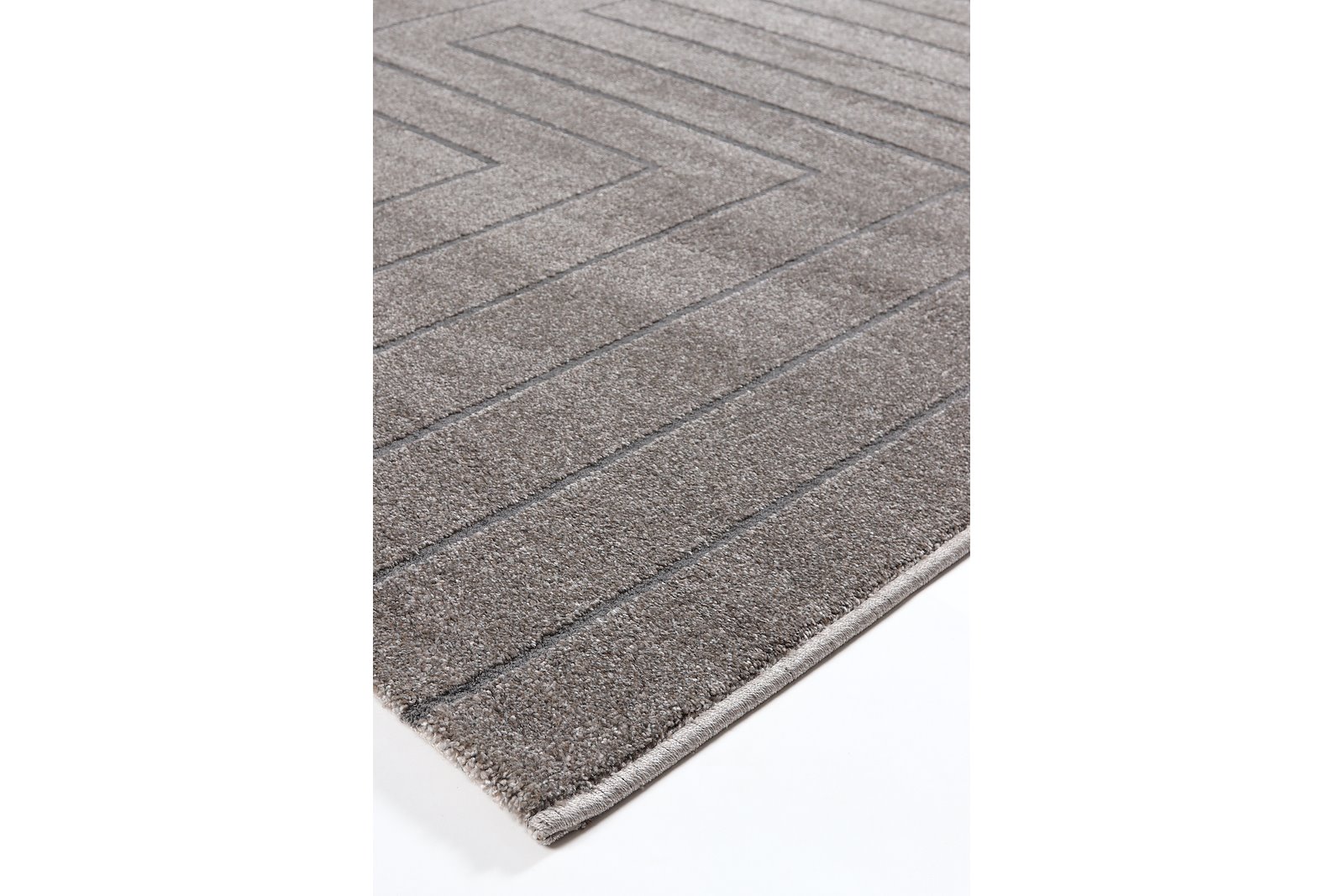 Milas gulvteppe 160x230 Grå/brun 160x230cm polyester/heatset