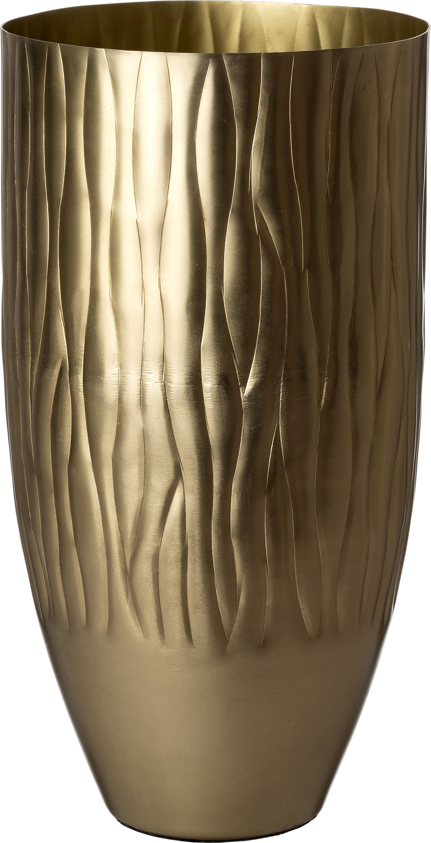 Intratuin vaas Maci goud D 20 H 43 cm