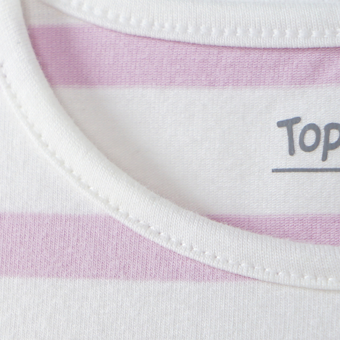 Topomini Baby Langarmshirt mit Einhorn-Motiv weiss / flieder