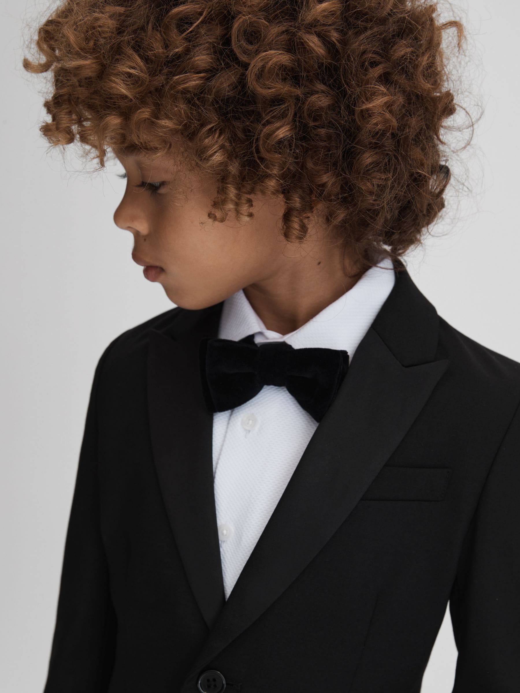 Reiss Knightsbridge Single-Breasted Tuxedo Blazer Wool-Blend