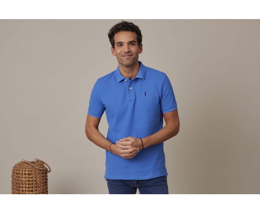 Polo Bleu Denim homme - ANDY II