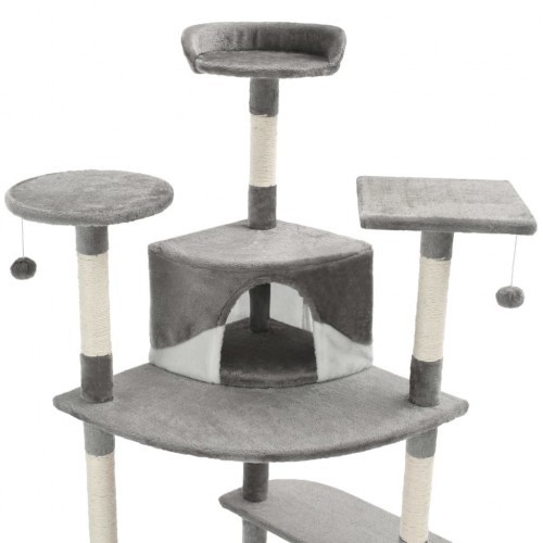 arranhador de sisal cinza para gatos
