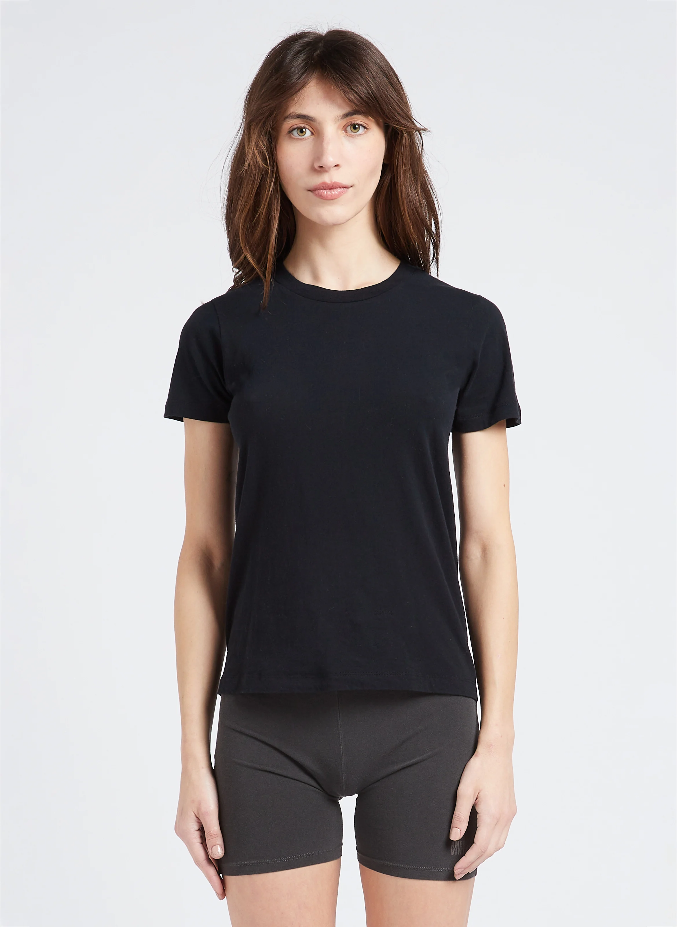 GAMIPY - Tee-shirt col rond en coton | Noir