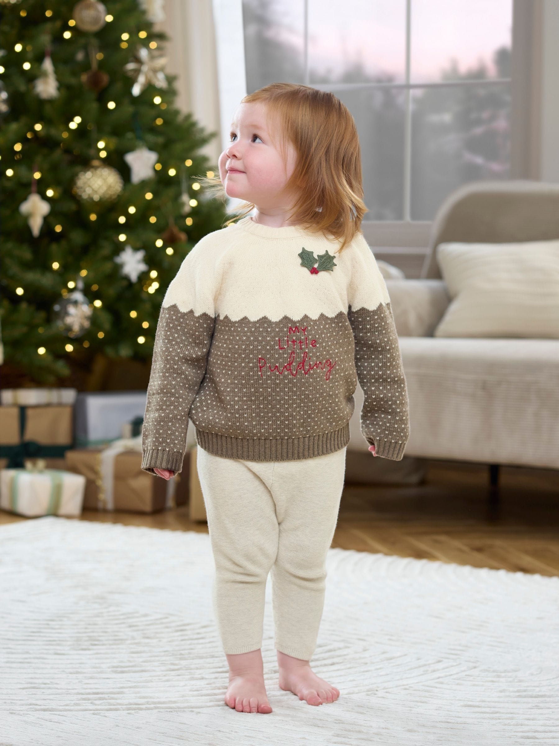 Mamas & Papas My Little Pudding kersttrui