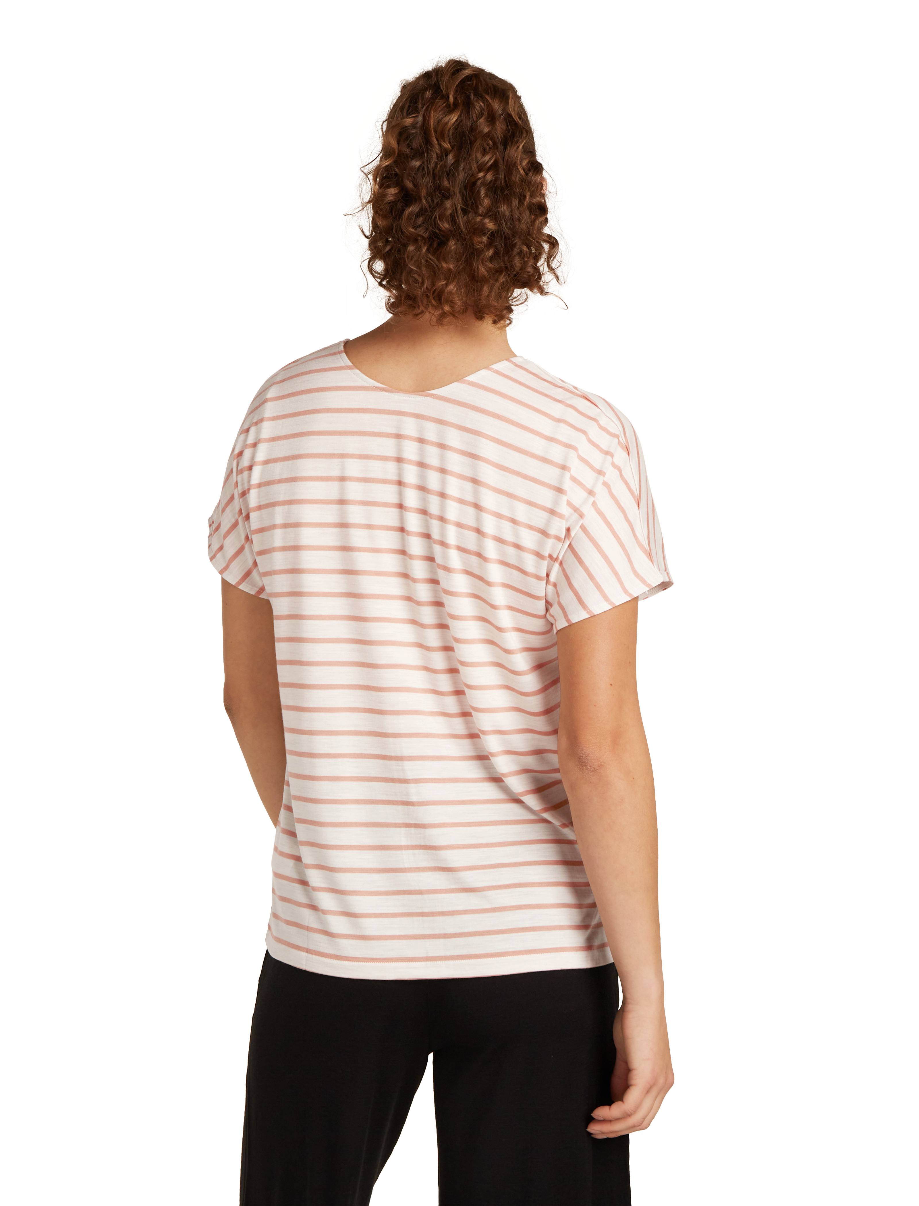 Wmns Merino Drayden Reversible SS Top Stripe