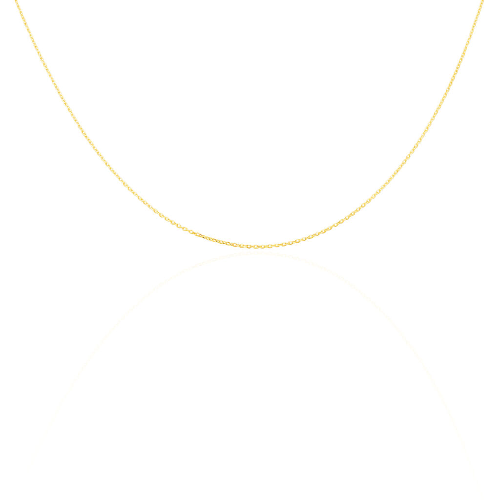 Chaîne Igoa Maille Forçat Diamantee Or Jaune