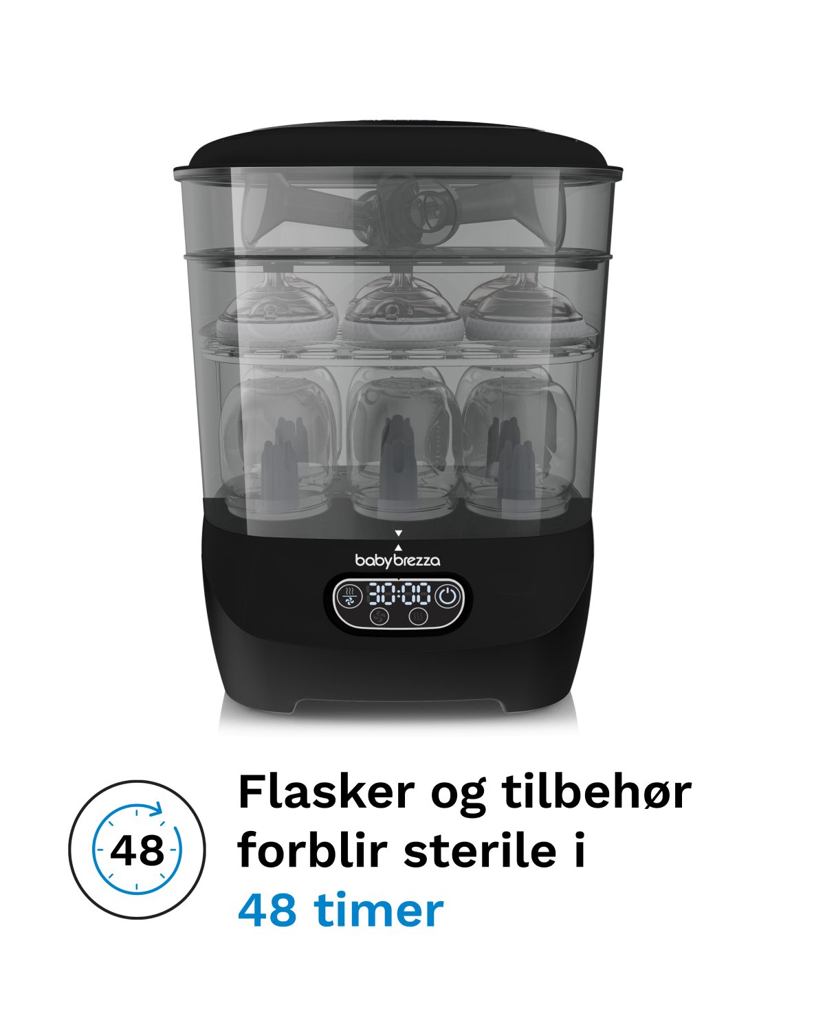 Baby Brezza Sterilizer Dryer Advanced | Sterilisator med Tørk – Stor