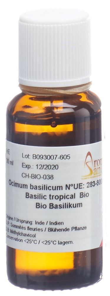 Aromasan Basilikum<br>30 ml, Ätherisches Öl, Bio