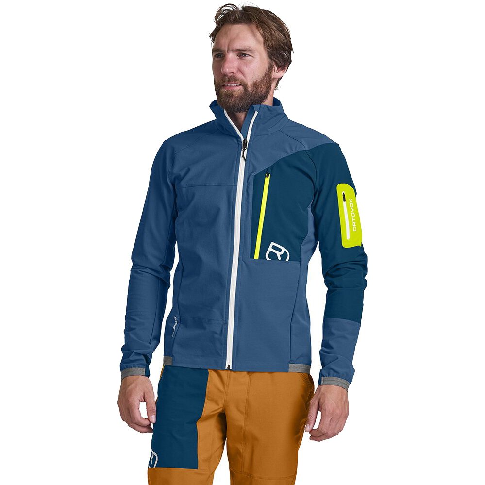 ORTOVOX Berrino Softshelljacke Herren mountain blue