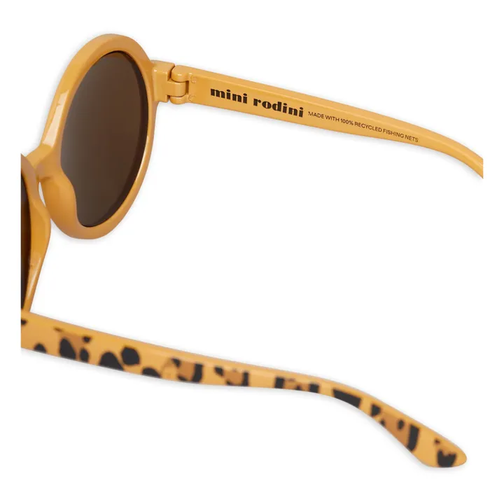 Mini Rodini Lunettes de Soleil Léopard Matière Recyclée | Beige