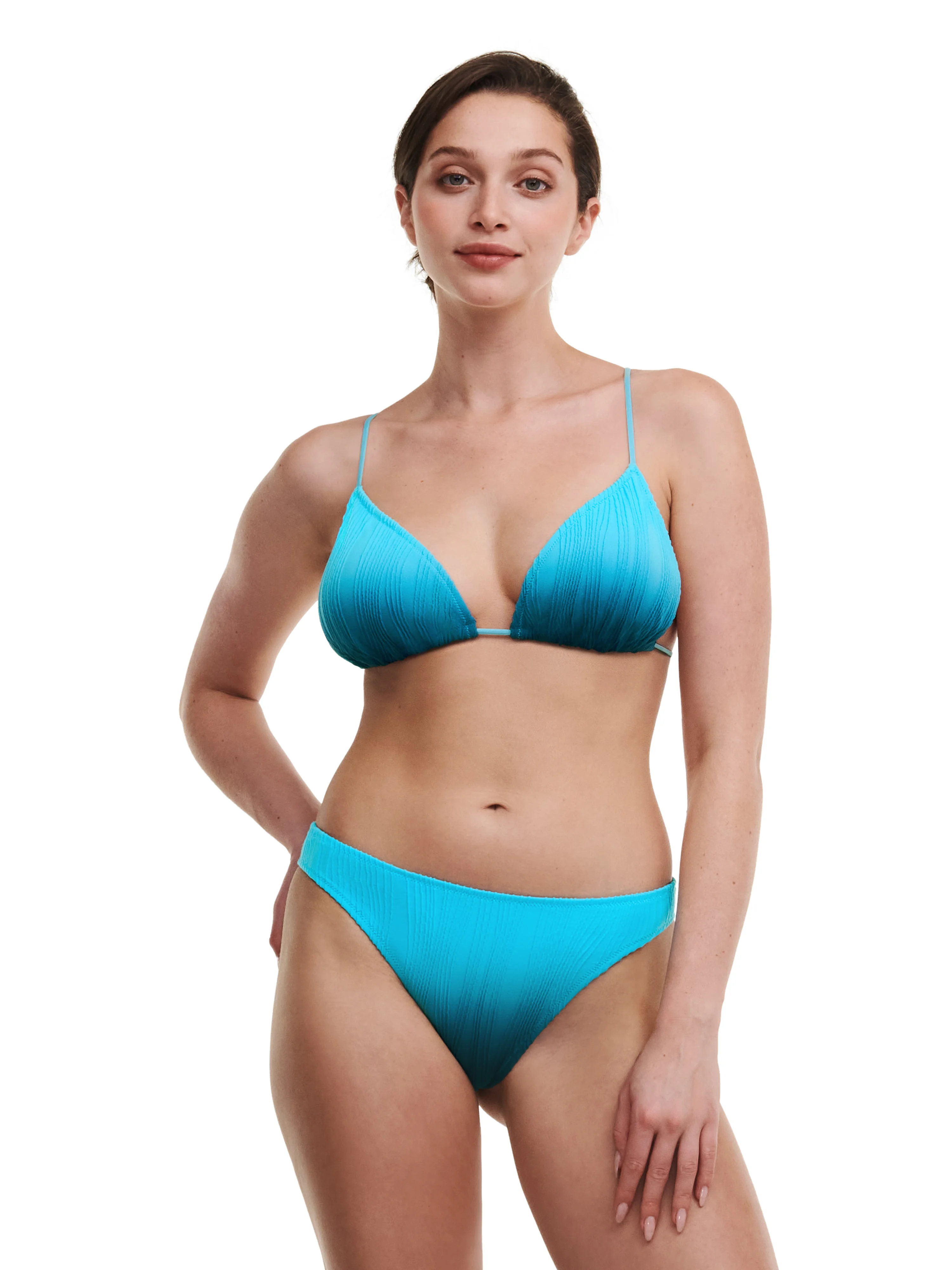 SWIM ONE SIZE - Haut de maillot de bain triangle coques amovibles | Bleu