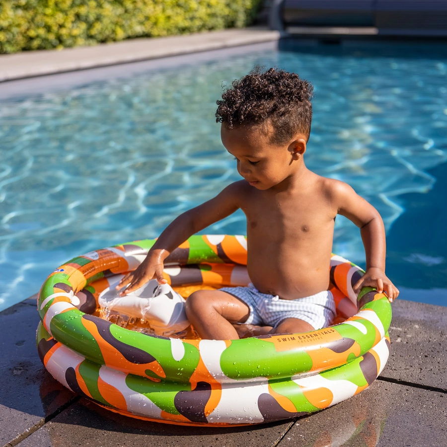 Swim Essentials Printed Baby Pool Camouflage 60 cm 2 rings