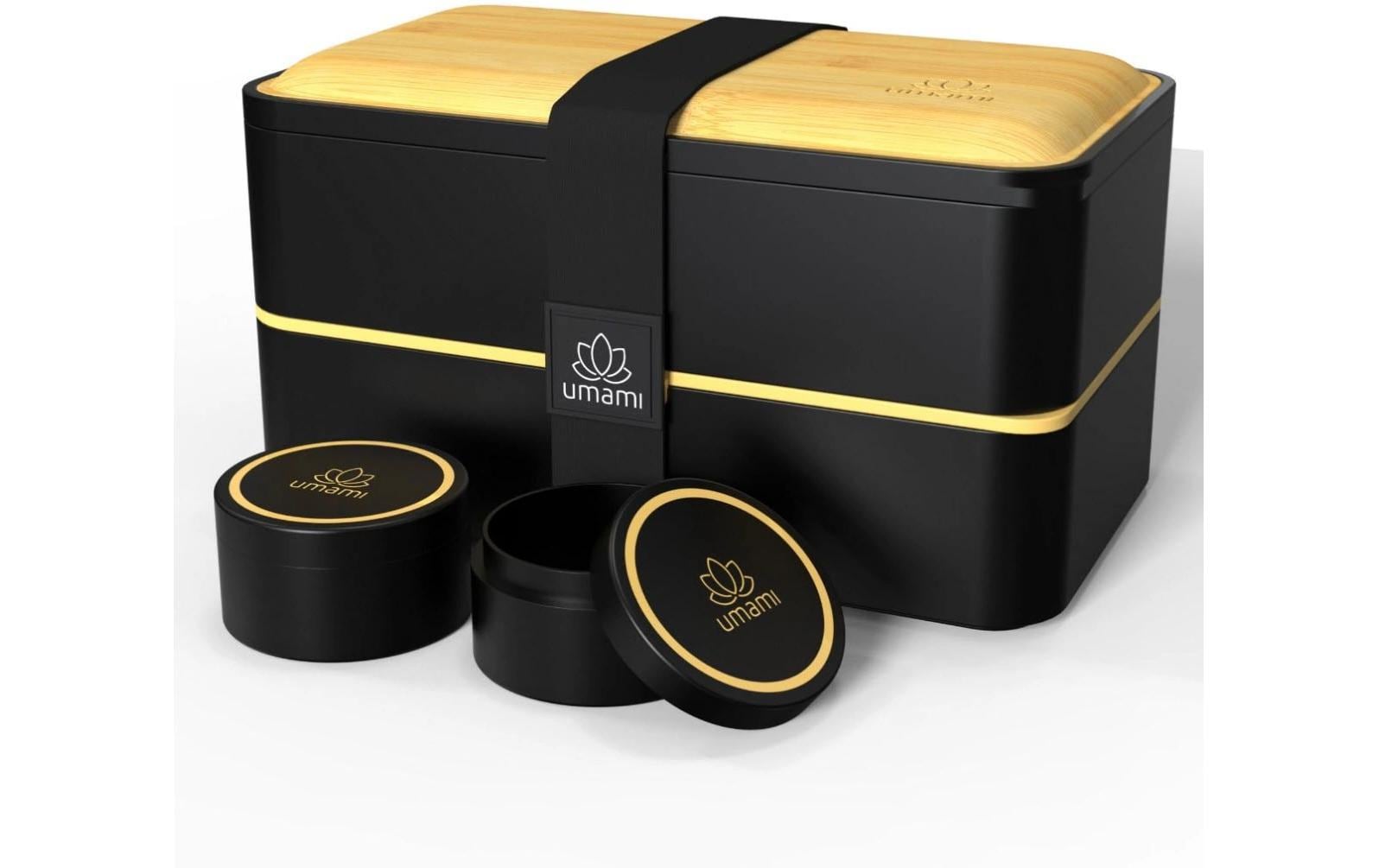 Lunchbox Original L Black und BambooPraktische und nachhaltige Lunchbox