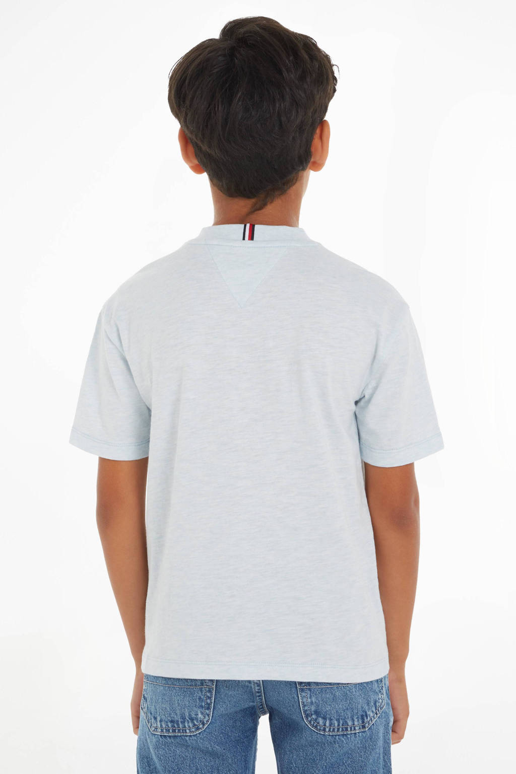Tommy Hilfiger T-shirt met printopdruk lichtblauw