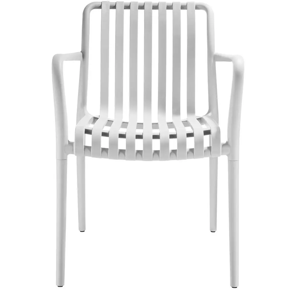 tectake Tuinstoelen Alcudia, weerbestendig, stapelbaar, Crème