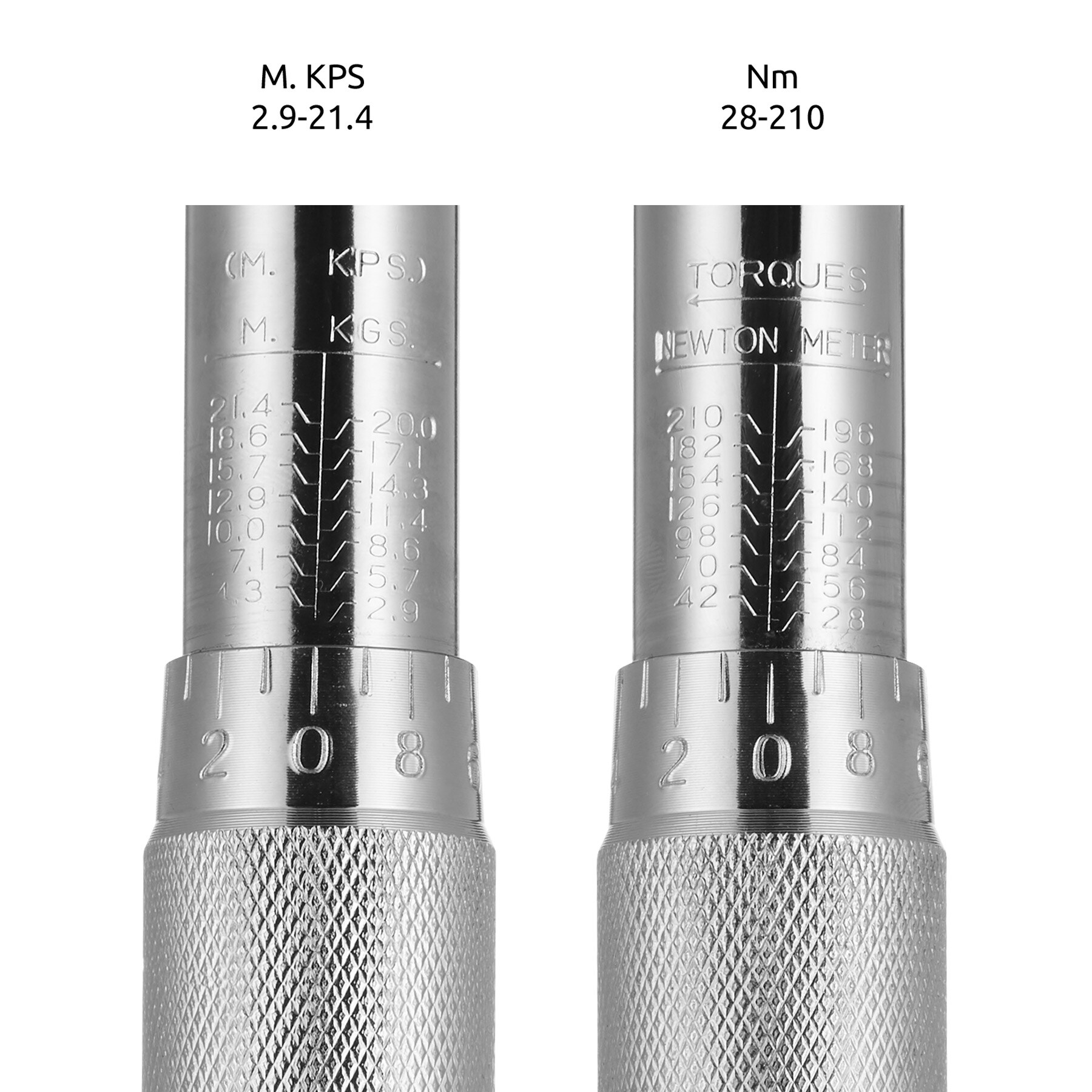 tectake® Drehmomentschlüssel-Set, 5-teilig, 28-210 Nm, inklusive Hartschalenkoffer