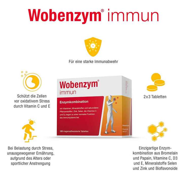 Wobenzym immun Tabletten, 60 St