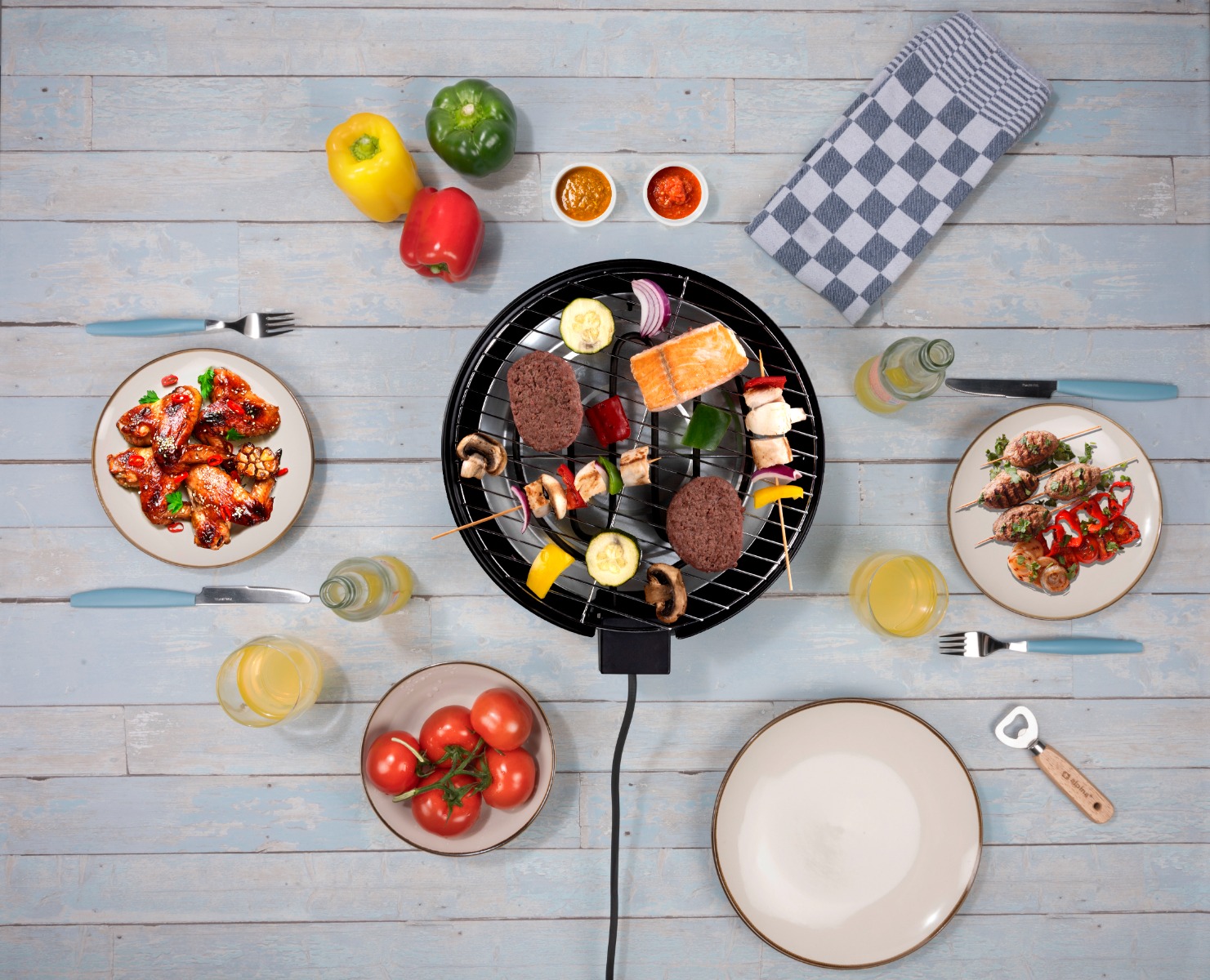 Alpina Elektrische ronde tafel BBQ 18209
