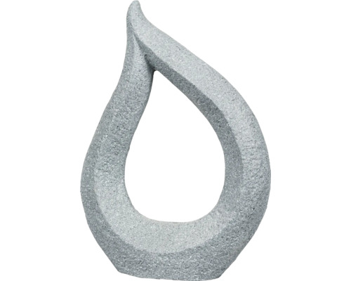 Tuinfiguur Passie voor Pottery vlam 36 x 13,5 x 51 cm Fibreclay grijs