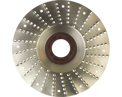 Rotorrasp Ø 125x22,2 mm 2,5 mm grove snijkant