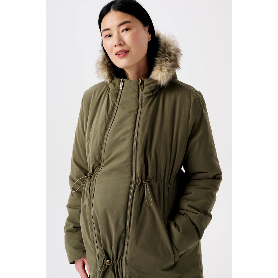 Noppies Umstandsjacke Winter Frankfurt 3-way Dusty Olive