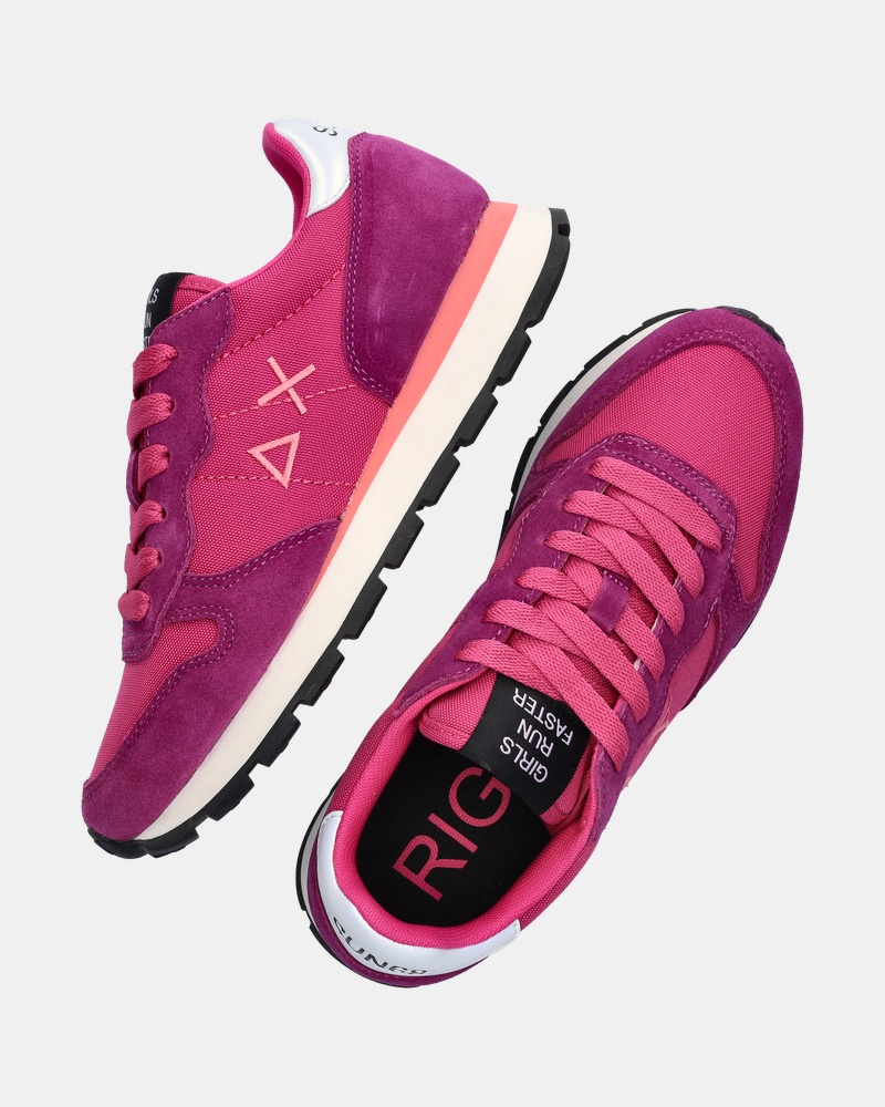 Sun 68 Ally Solid Lage sneakers  - roze