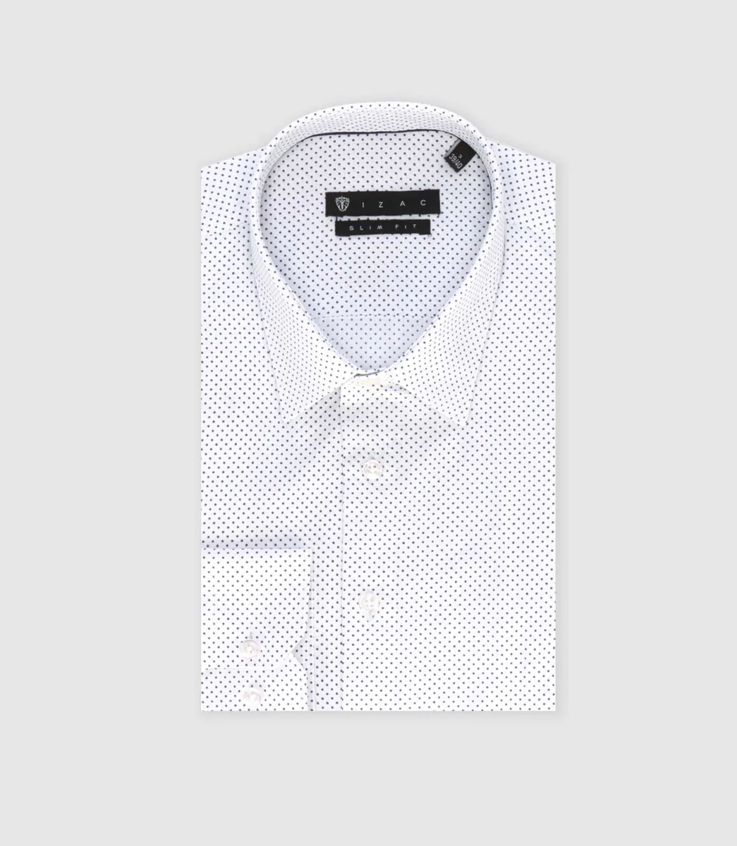 Chemise ville imprimé blanc 